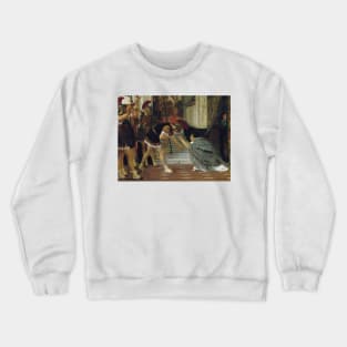 Proclaiming Claudius Emperor, Opus XlVIII by Lawrence Alma-Tadema Crewneck Sweatshirt